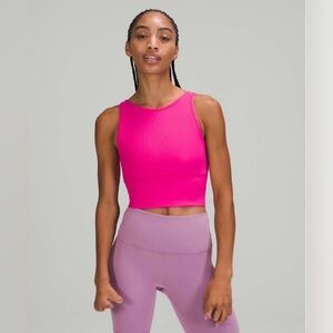 Lululemon Power Pivot Tank Top *Rib in Sonic Pink W1CQMS